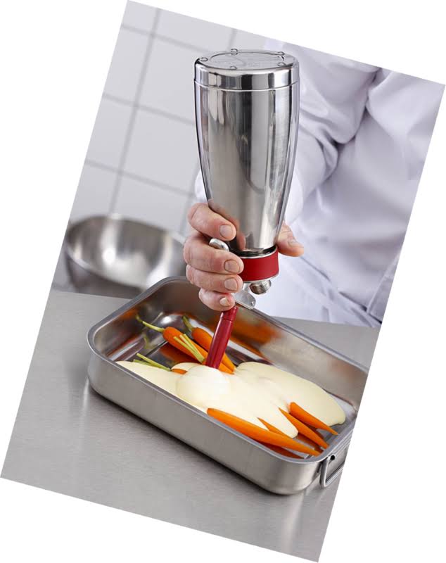 1-Pint Polished Stainless Steel Cream Whipper I58839