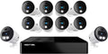 12 Channel 4K UHD DVR with 8 Wired BNC and 2 Wired IP Spotlight Cameras and 2TB Hard Drive S46968
