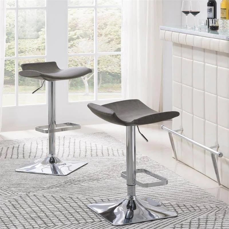 Adjustable Swivel Stool with Chrome Base (Set of 2) K991814