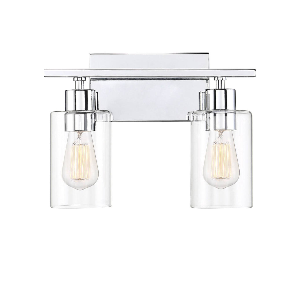 Polished Chrome 2 Light Bath Bar V39522