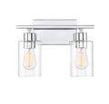 Polished Chrome 2 Light Bath Bar V39522