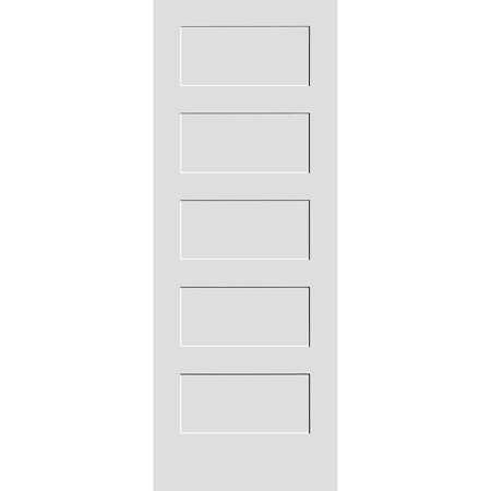 32x22 by 80x22 Shaker 5-Panel Interior Slab Passage Door Primed R39999