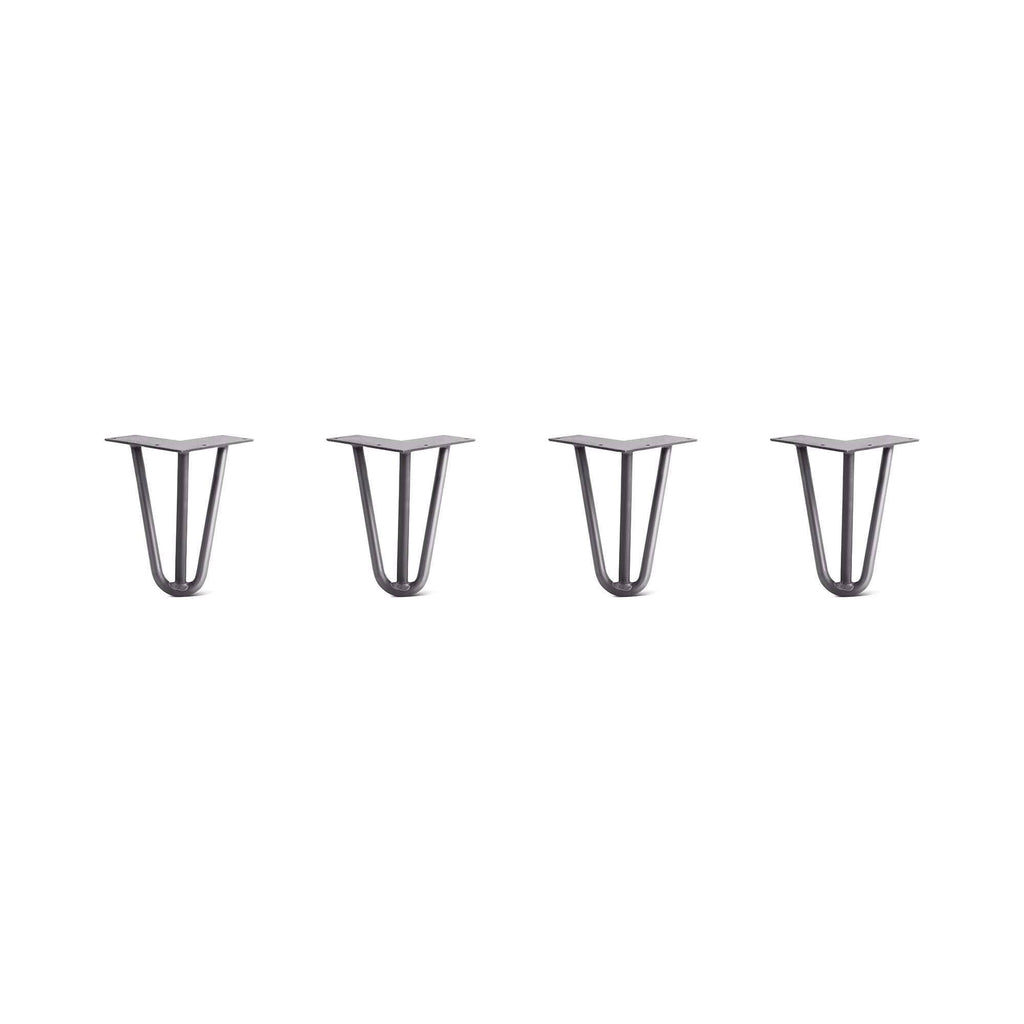 Hairpin Legs Set of 4, Raw Steel Z965
