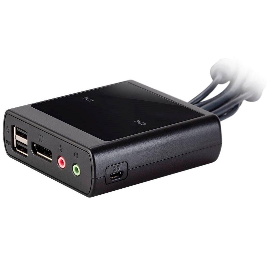 2-Port USB DisplayPort KVM Switch with Remote Port Selector M2690
