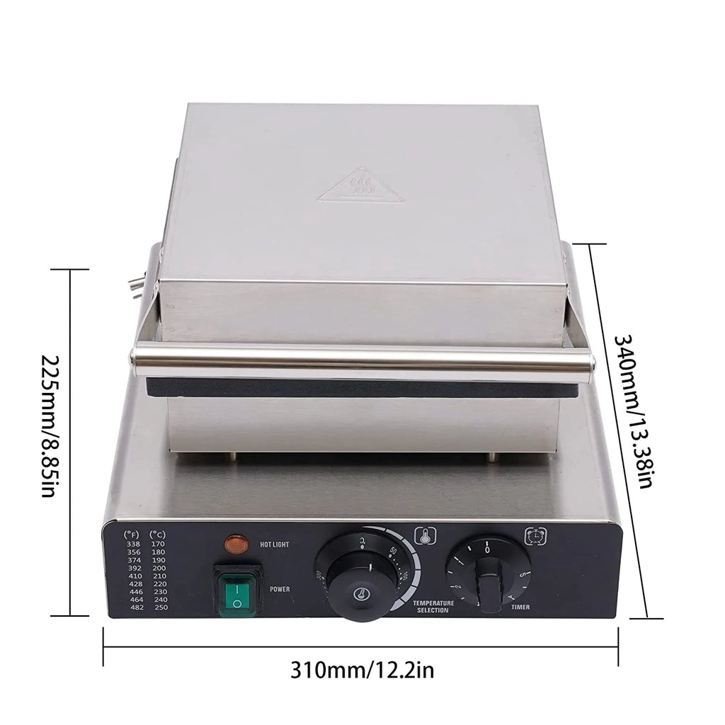 4PCS Commercial Nonstick Stainless Steel Waffle Maker O99358