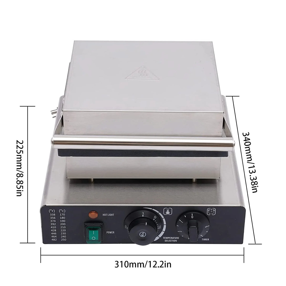 4PCS Commercial Nonstick Stainless Steel Waffle Maker O99358