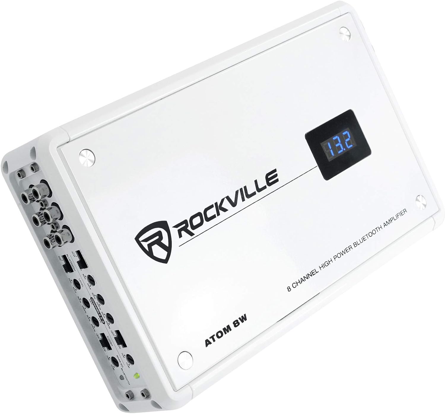 2400w 4 Channel Marine Amplifier with Volt Meter and PA Mic T6251