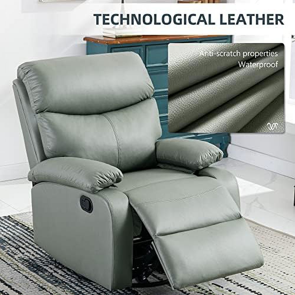 Cerulean Blue Manual Recliner Single Sofa M709029