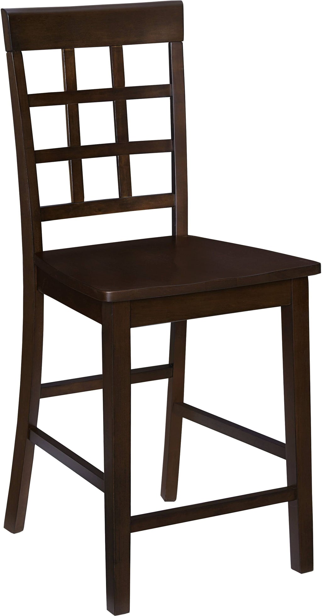 Espresso Window Pane Counter Chair Set of 2 L81000
