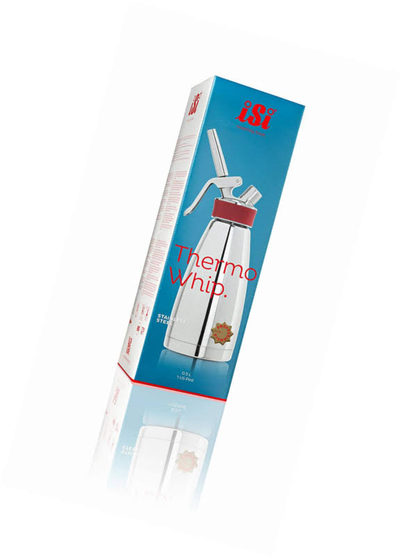 1-Pint Polished Stainless Steel Cream Whipper I58839
