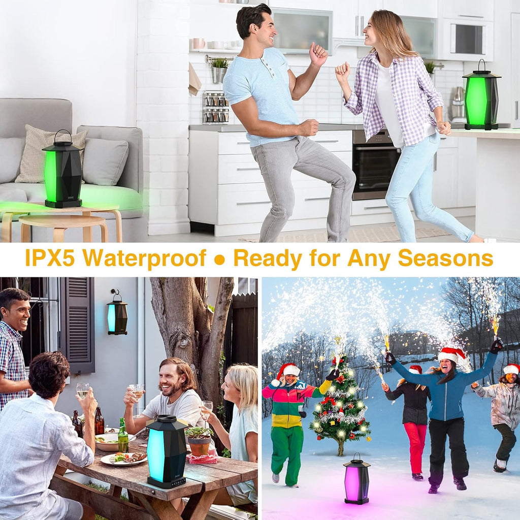 2 Pack 25W Wireless Bluetooth Speakers with RGB LED Lights J645505
