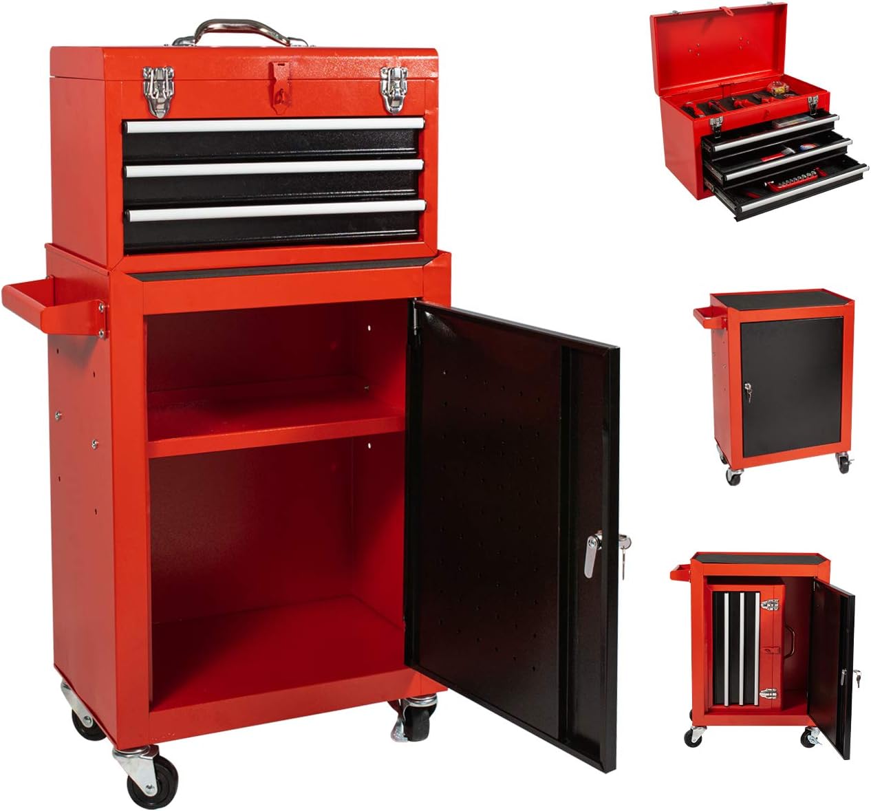 3 Drawer Steel Rolling Tool Chest with Wheels G71266
