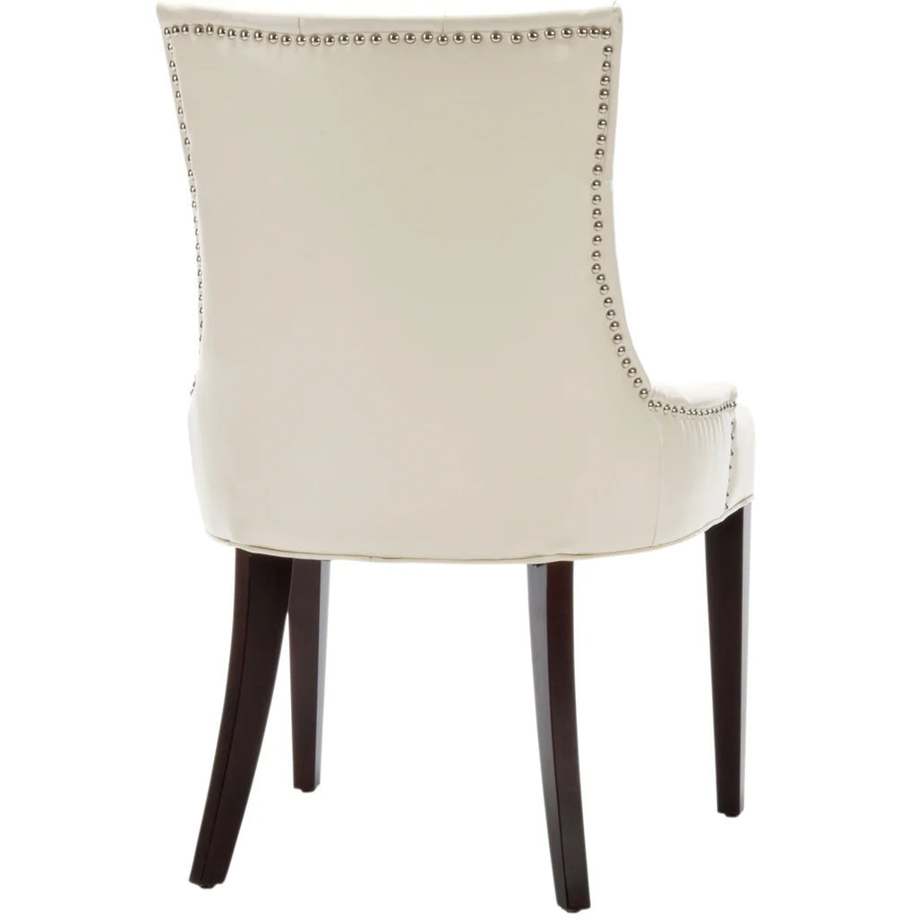 Tufted Chair Nickel Nail Head Cream L3135