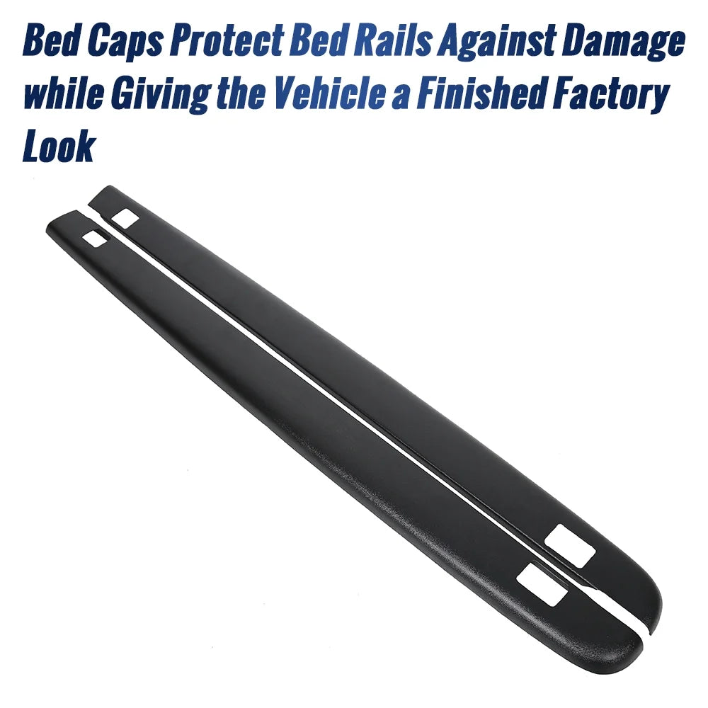 Black Bed Rail Caps with Stake Holes V923675