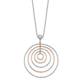 Rose Gold-Plated D/C Necklace with 1" Extension O6311