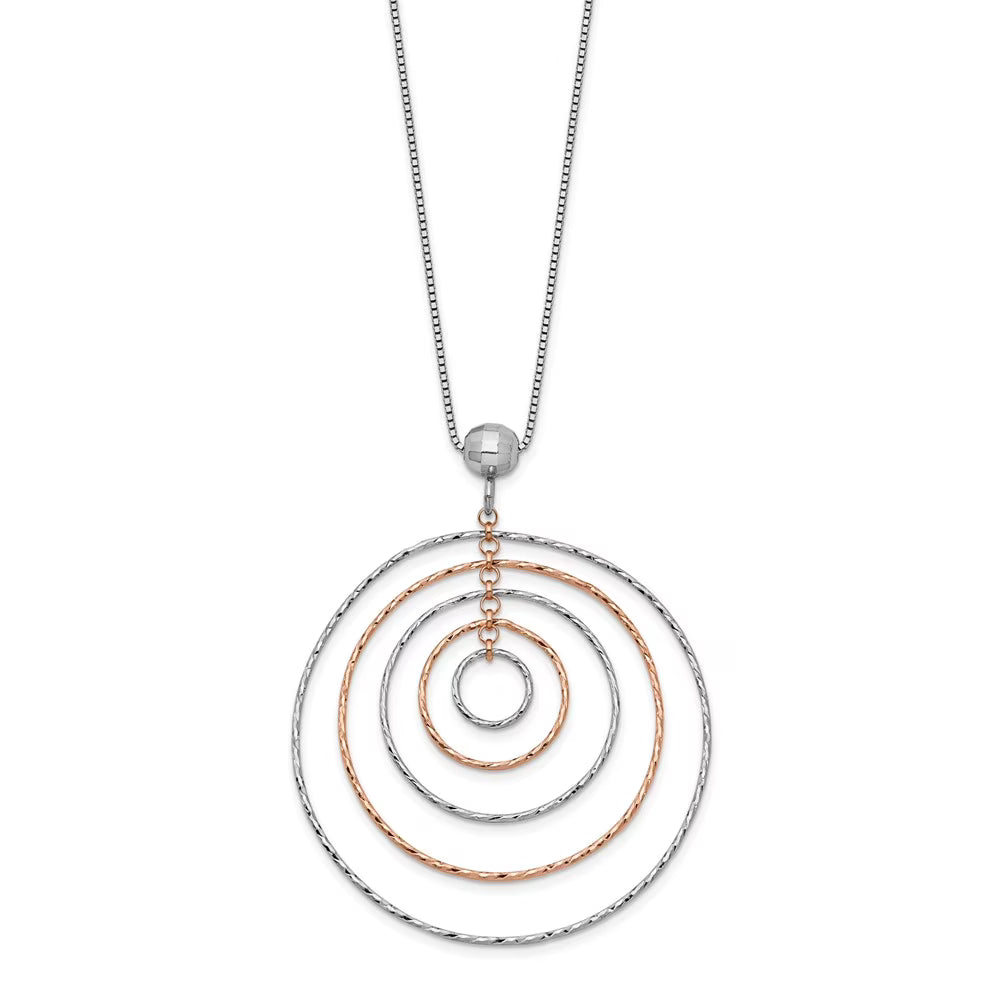 Rose Gold-Plated D/C Necklace with 1" Extension O6311