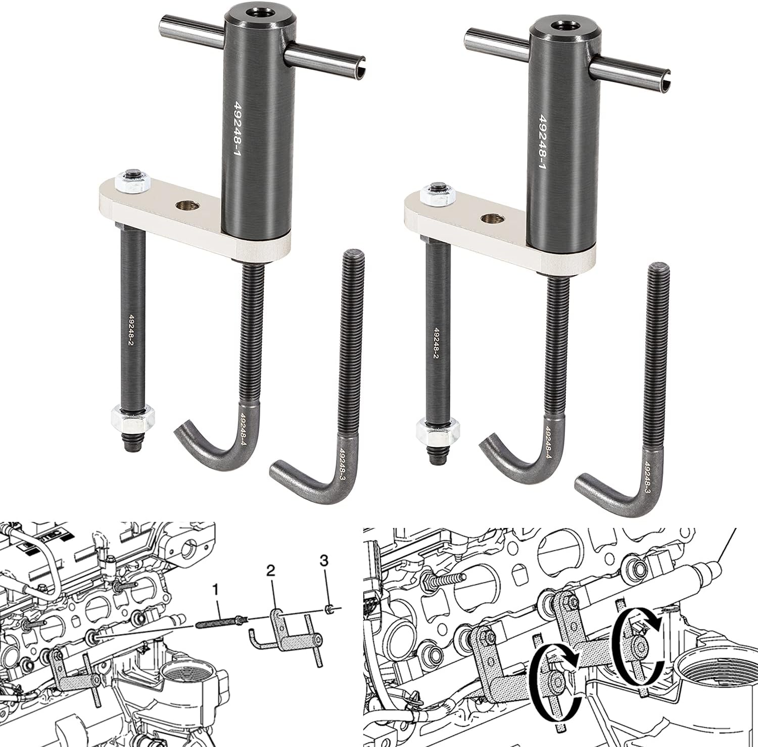 Injector Rail Assembly Remover for Direct Injection Engines 2007-2014 W508