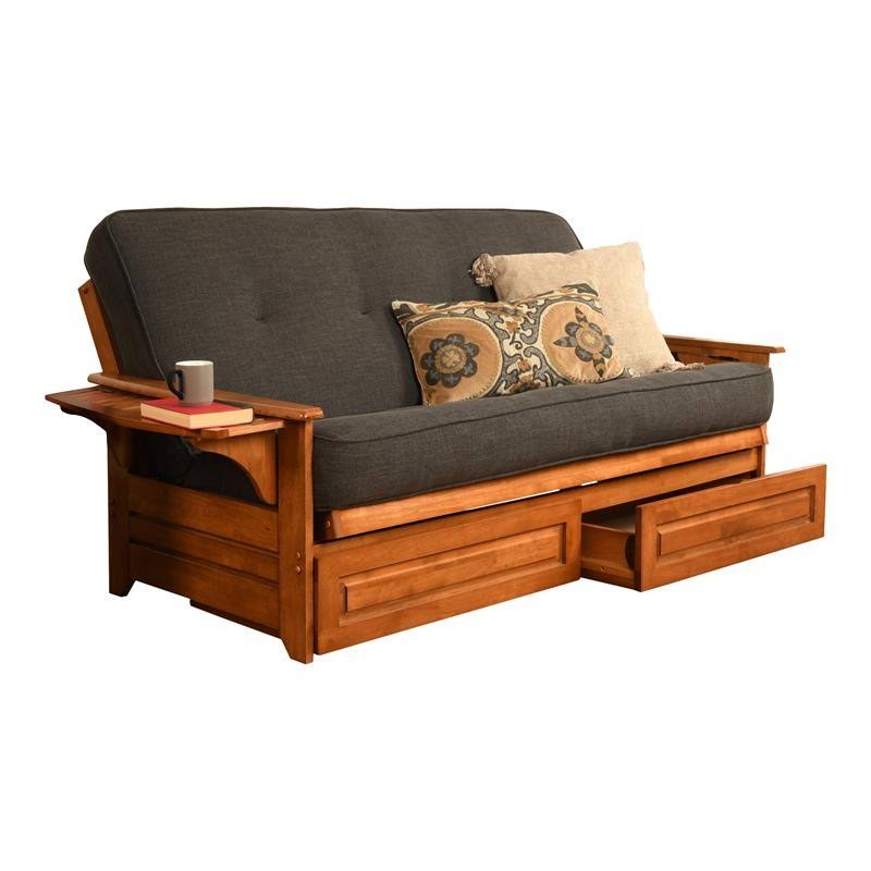 Storage Frame with Fabric Mattress in Gray J668694