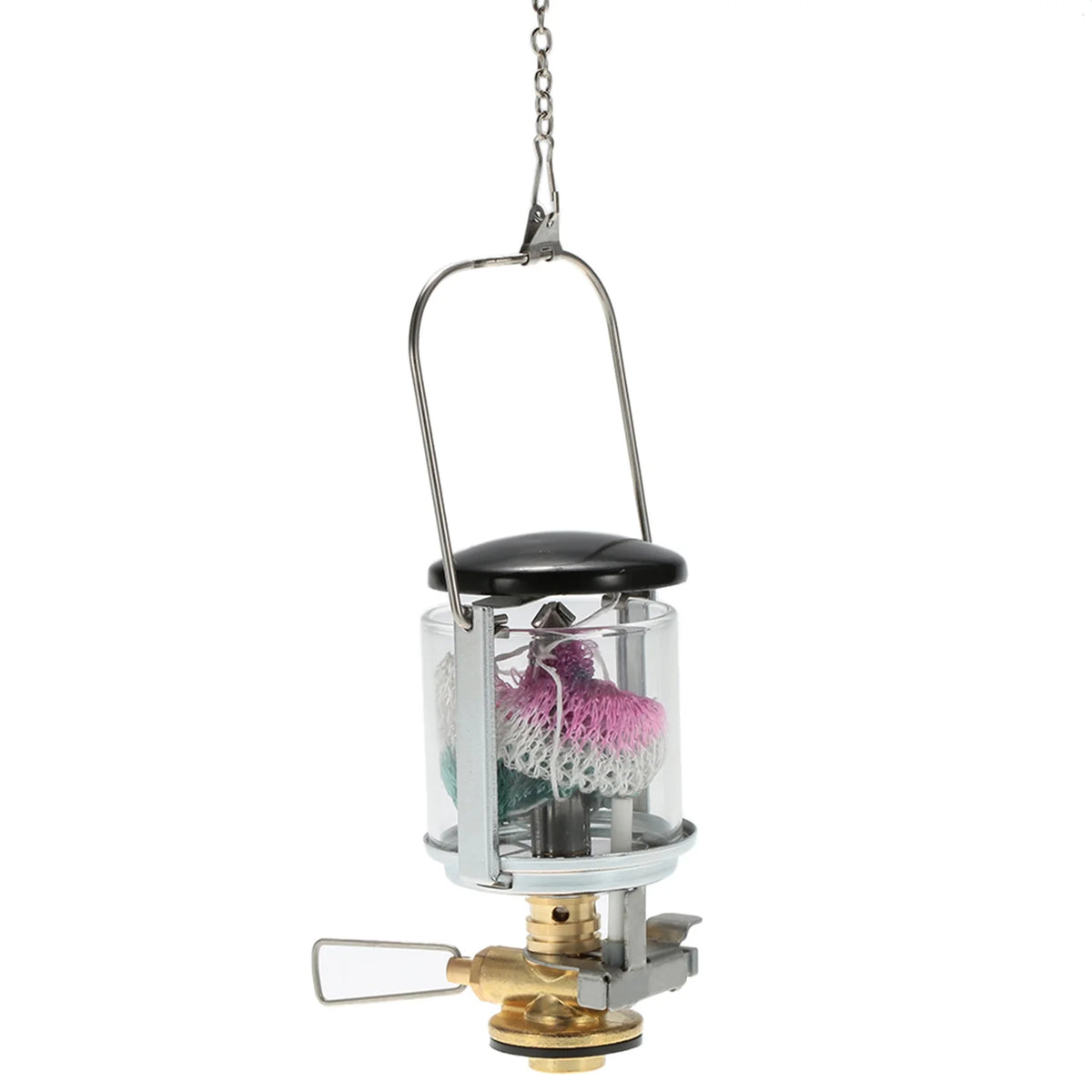 Propane Lantern Single Mantle Gas Lamp with 2 Lantern Mantles Q529230
