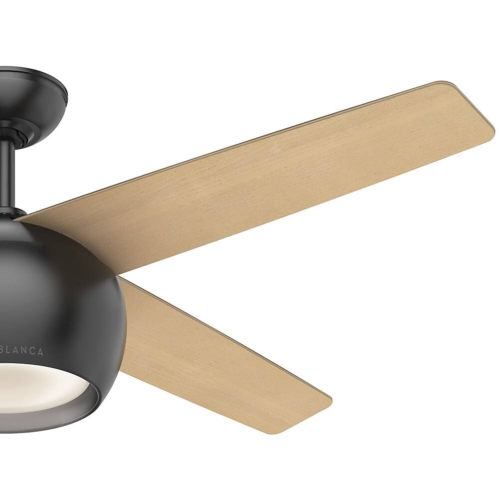 54x22 Matte Black Ceiling Fan with LED Light Z815970