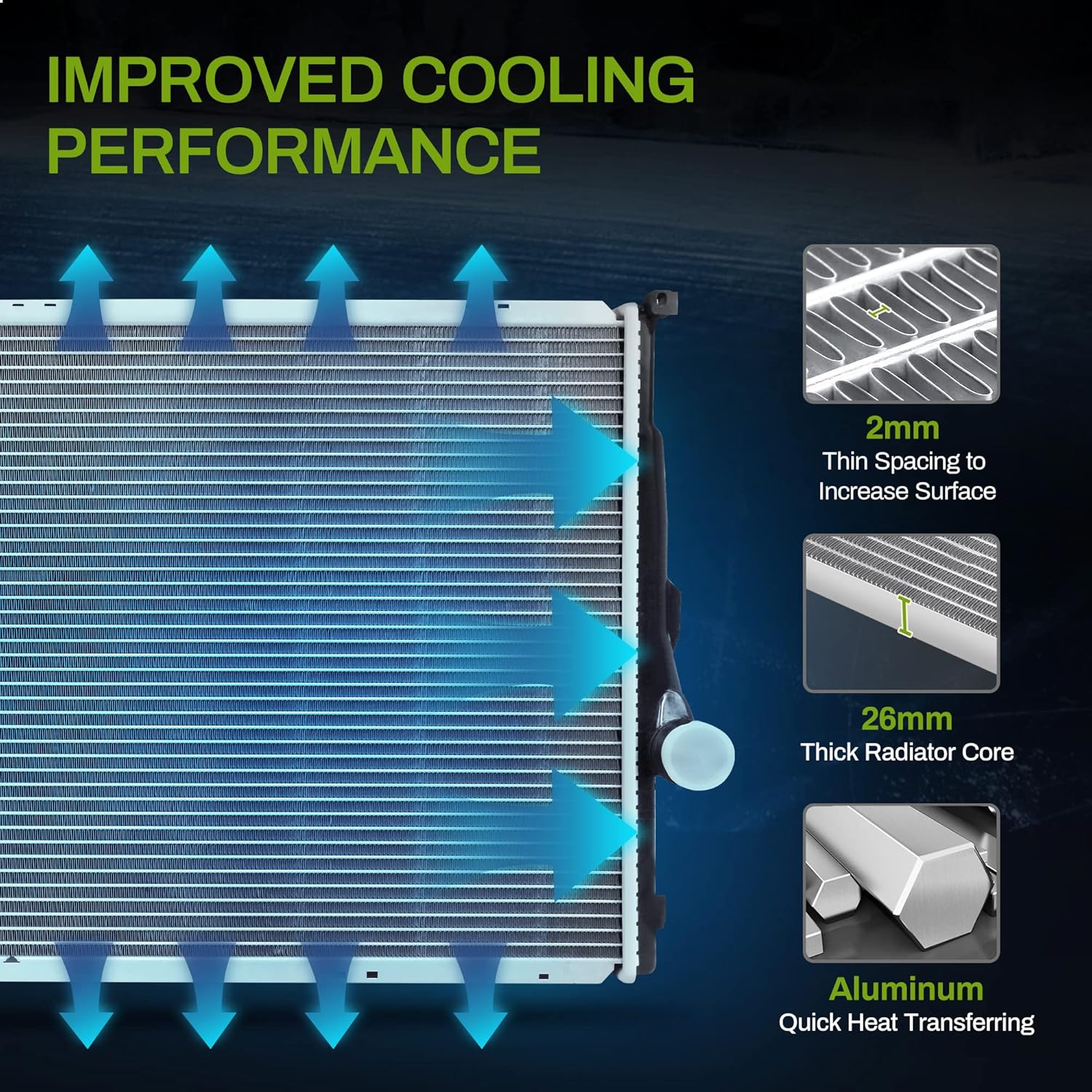 Aluminum Radiator P6577