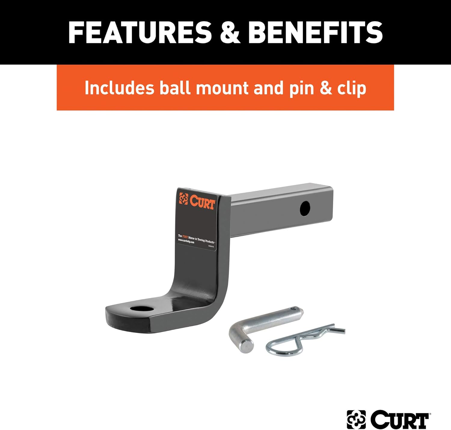 Class 1 Trailer Hitch with Ball Mount, 1-1/4-In Receiver B43769