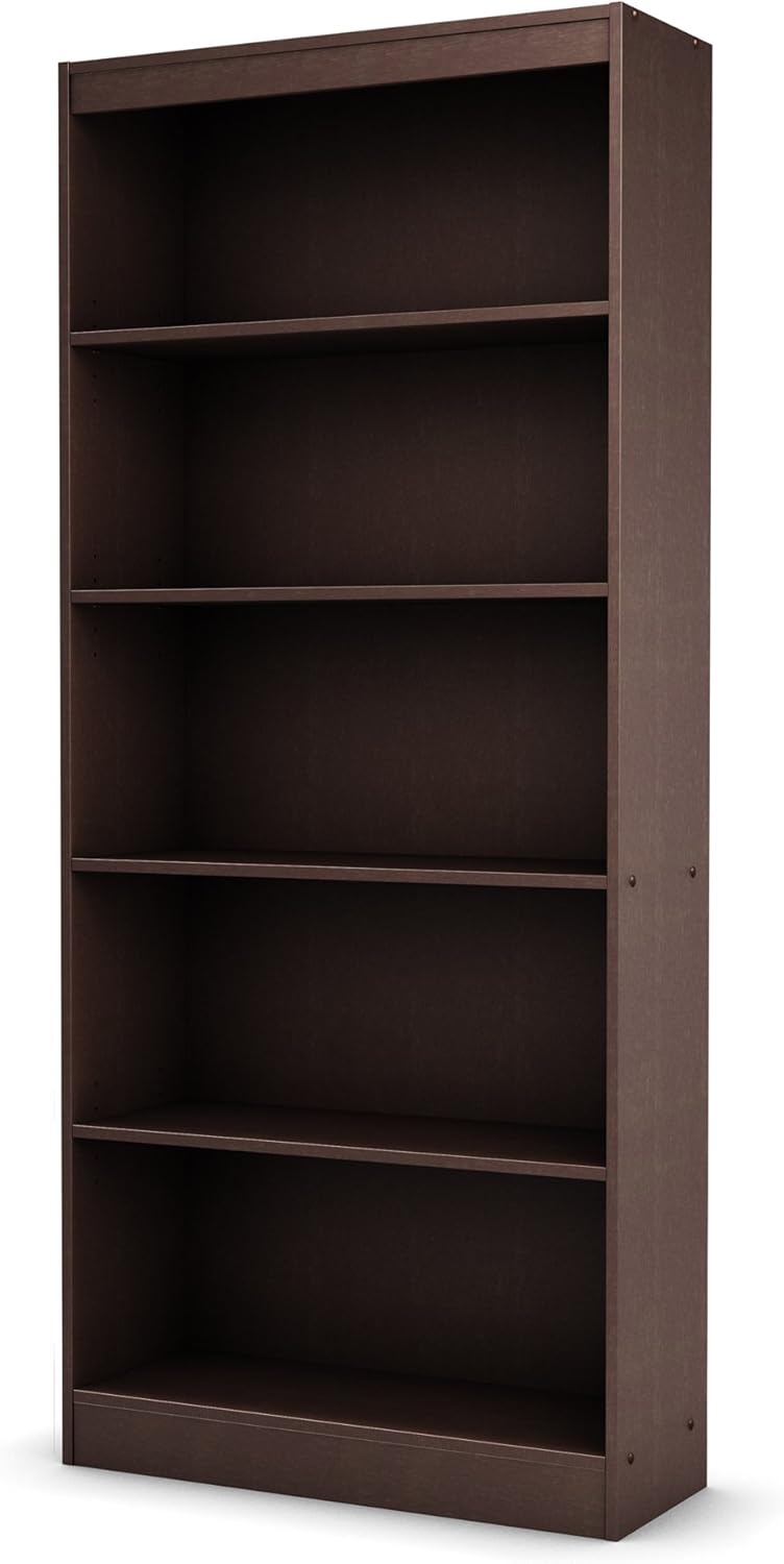 Pure White 5-Shelf Bookcase B696741