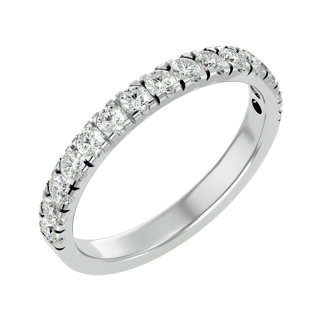 14 Karat White Gold Diamond Wedding Band Z37909