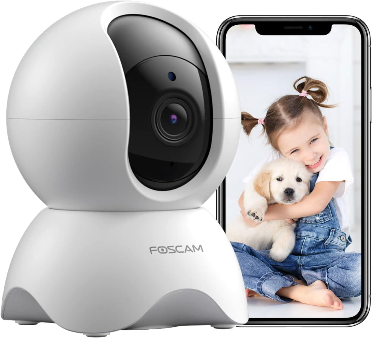 5MP Security Camera Pan/Tilt Baby Monitor with Night Vision, 2-Way Audio, Cloud & SD Card Storage Pack of 2 G24221
