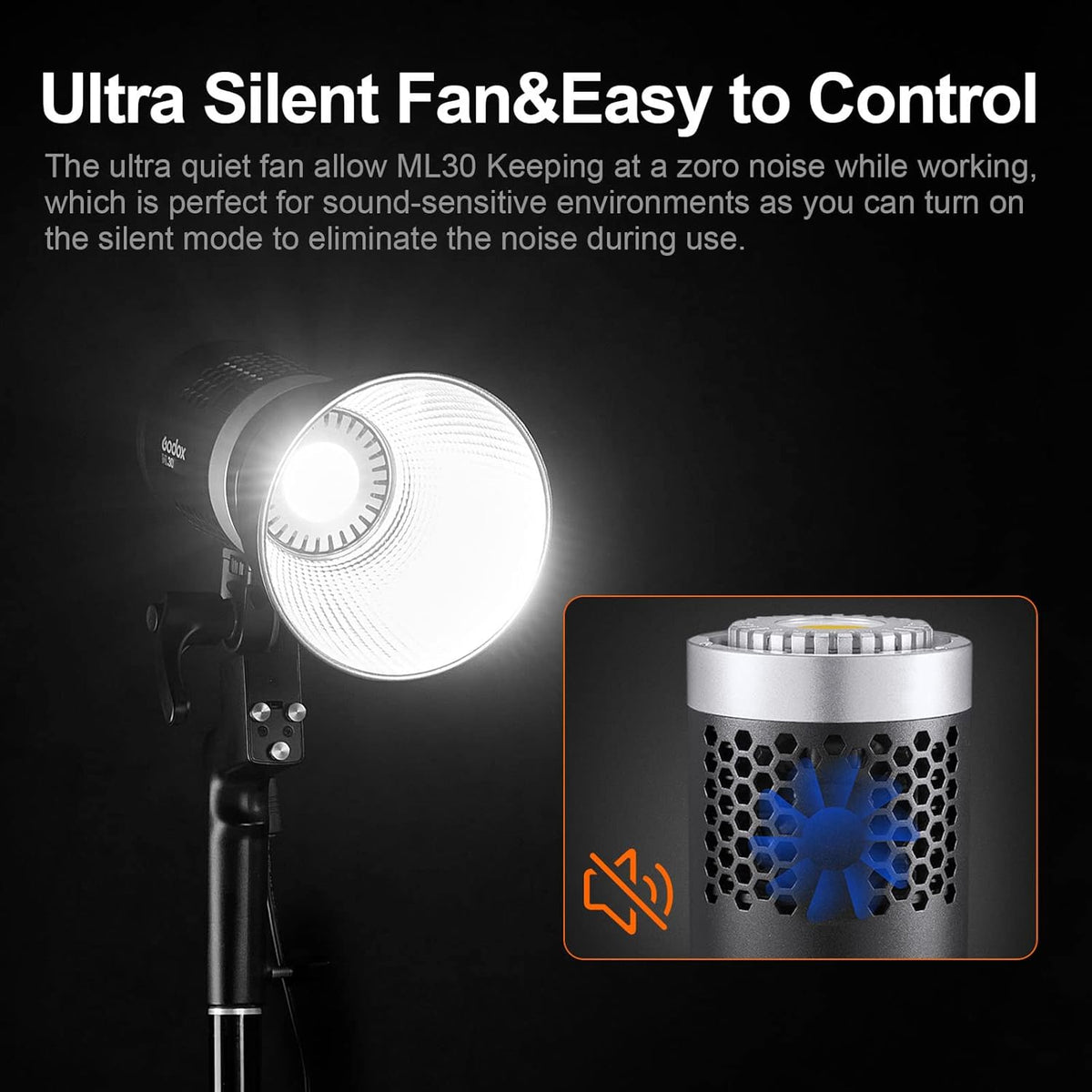 ML30 LED Video Light 5600K CRI96+ TLCI 97+ Q424048