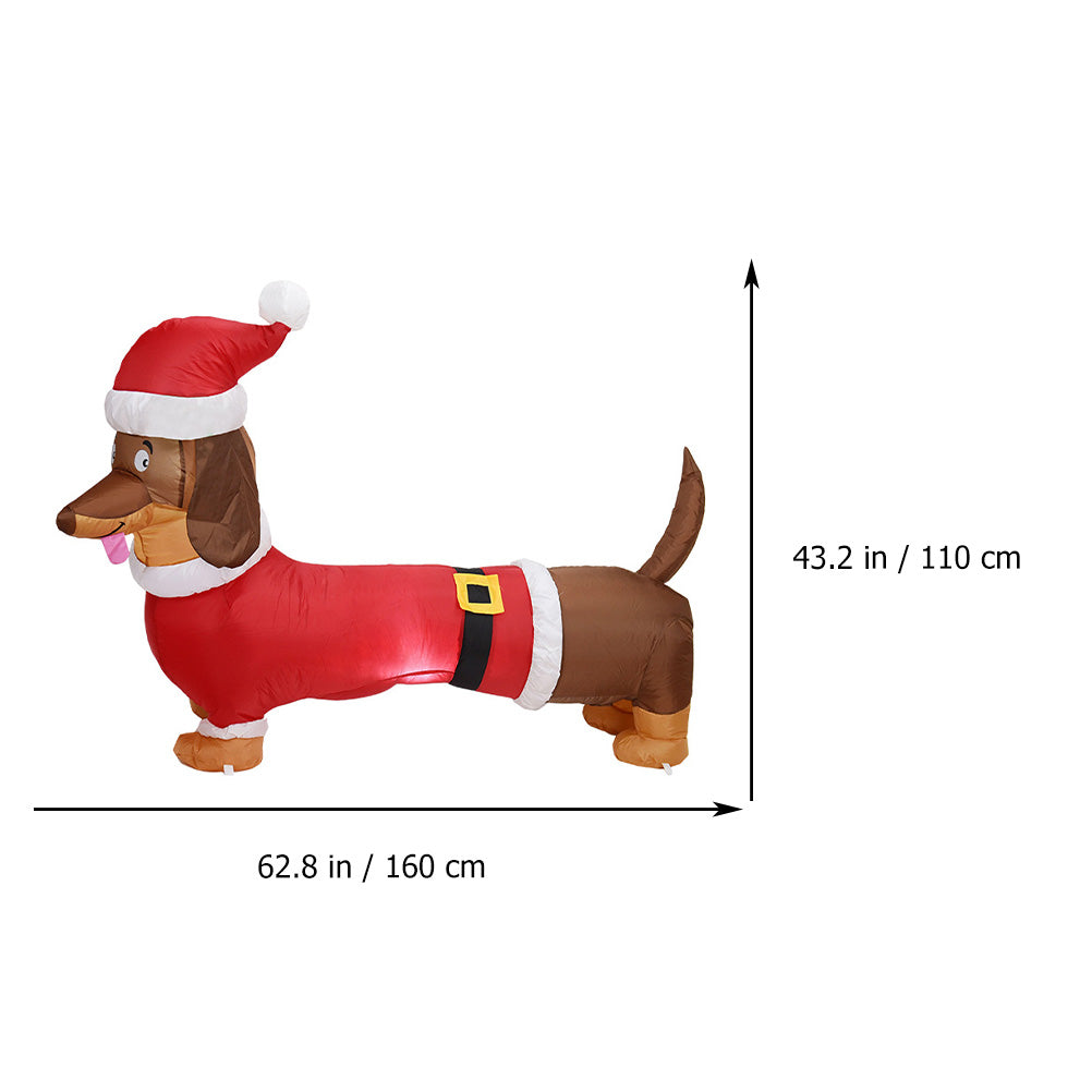Inflatable Dachshund Model Christmas Party Prop R220