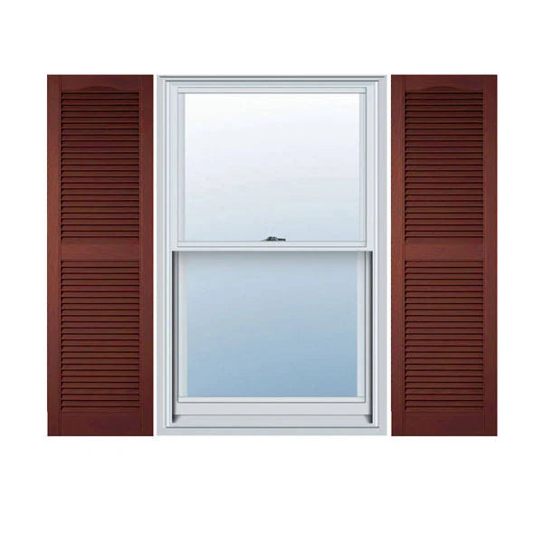 14 1/2 inchw x 45 inchh Vinyl Open Louver Shutters Z703