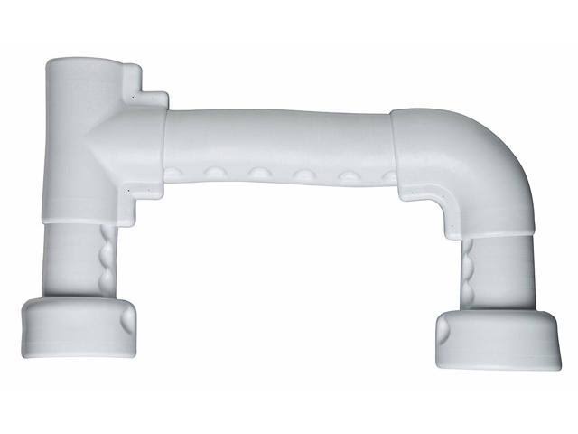White Molded Undersink Trap & Valve Cover B8111