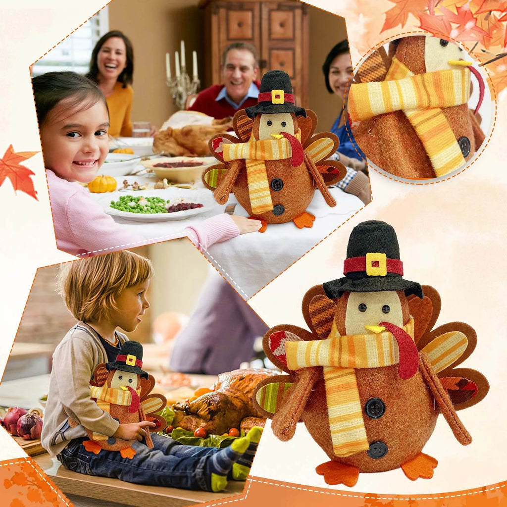 Maple Turkey Sunflower Thanksgiving Decoration Y3698