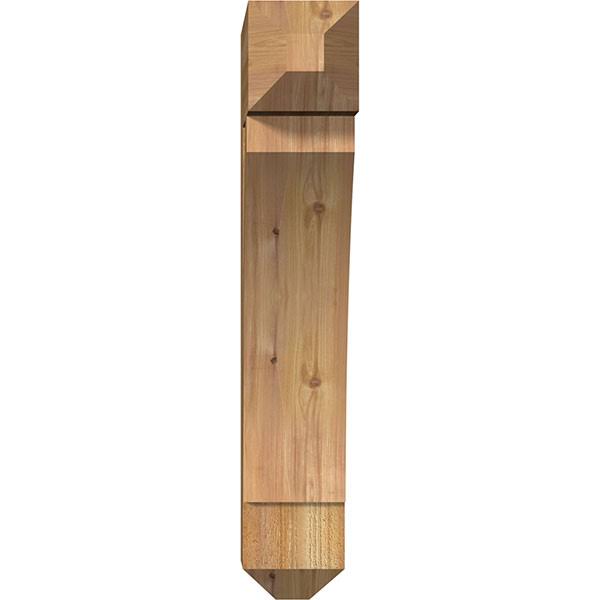 Thorton Craftsman Rough Sawn Bracket, Western Red Cedar M207