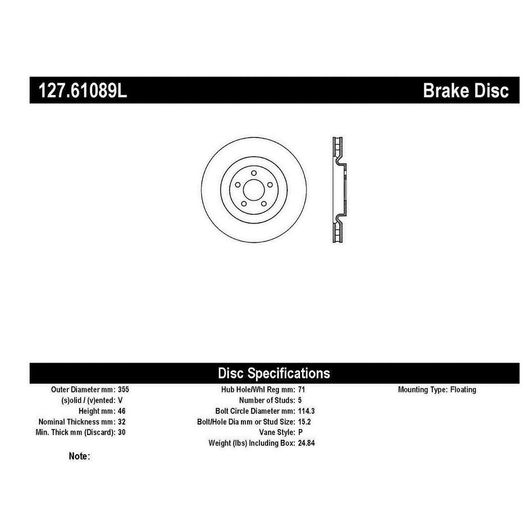 Slotted & Drilled Sport Brake Rotor T1305