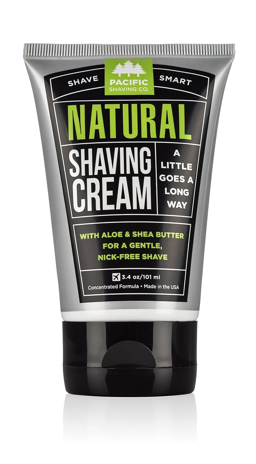 All Natural Shaving Cream, 3.4 oz (Pack of 12) F454