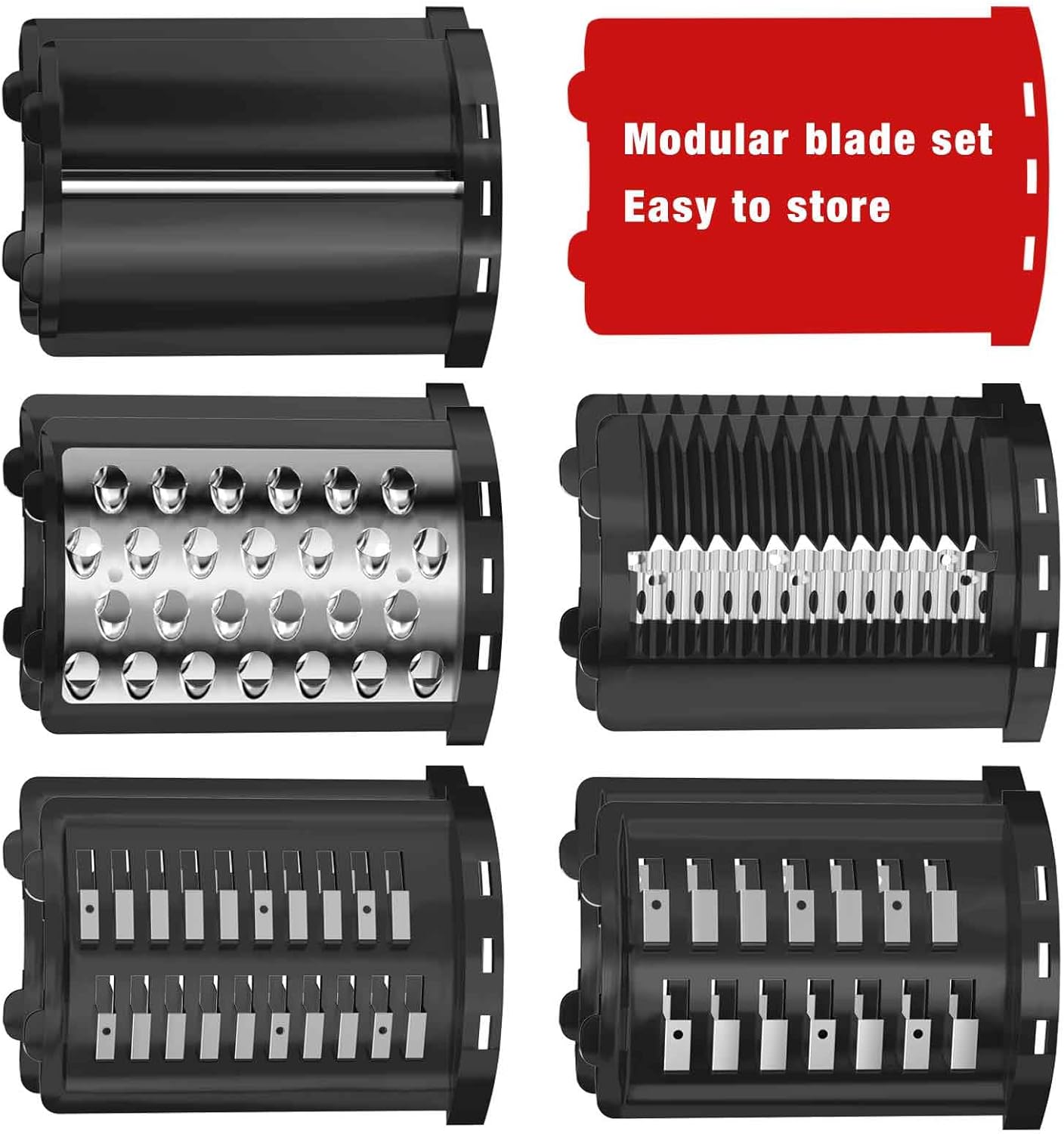 5 Blades Cheese Grater Slicer Shredder Attachment for KitchenAid Stand Mixer P414
