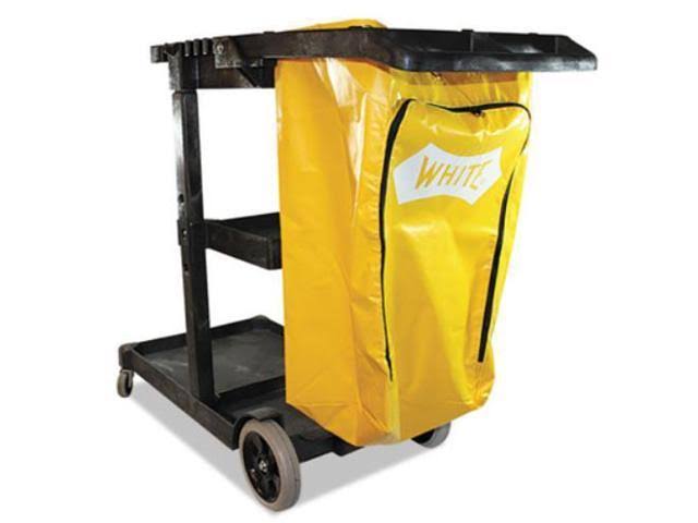 Gray Janitor Cart D168568