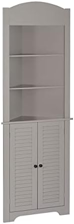 Taupe Tall Corner Cabinet T74636
