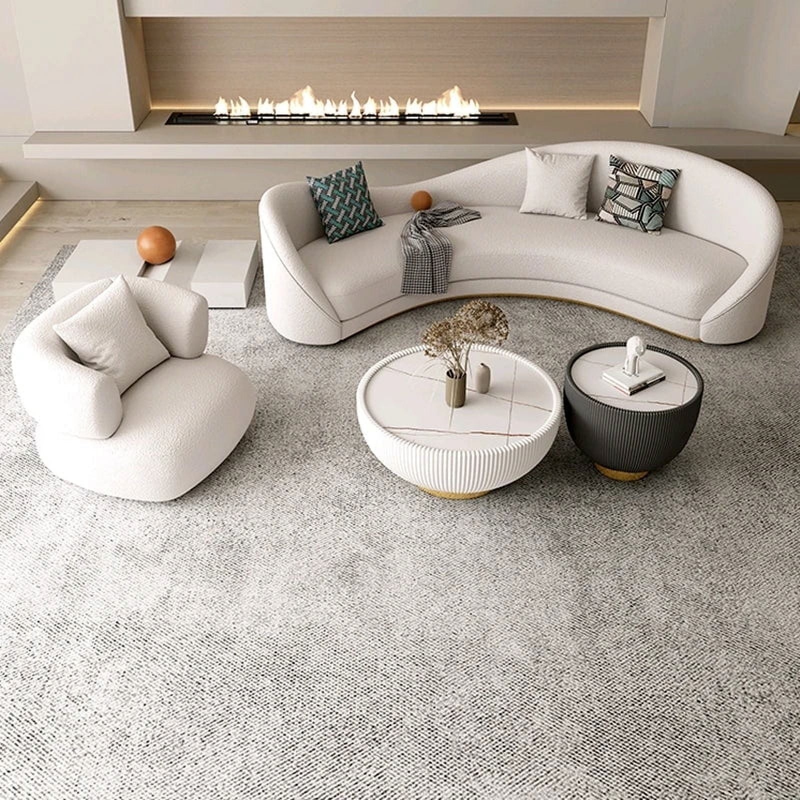 White European Minimalist Arm Sofa I107178