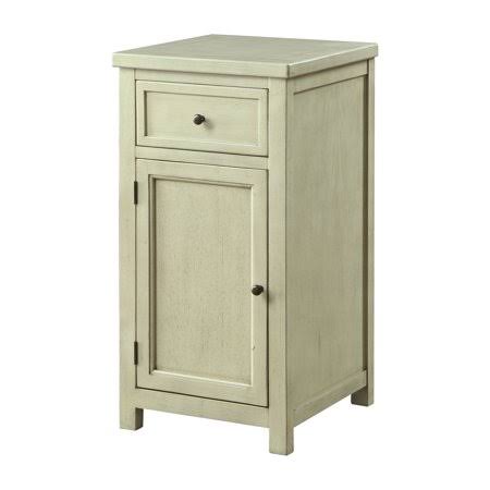 Antique White Multi-Storage End Table J576