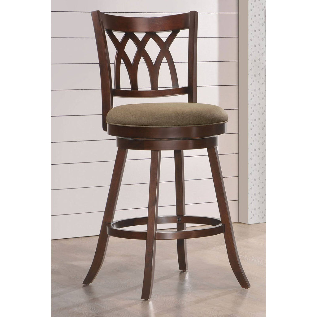 Espresso Swivel Bar Chair W90759