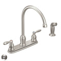 High-Arc Kitchen Faucet with Side Spray Spot Resist Stainless E543