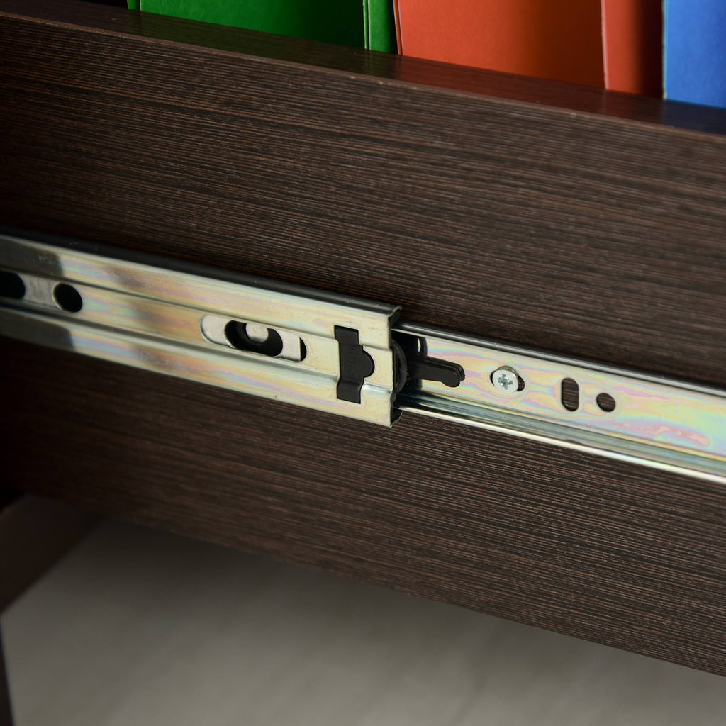 Brown Wooden 2-Drawer File Cabinet G483