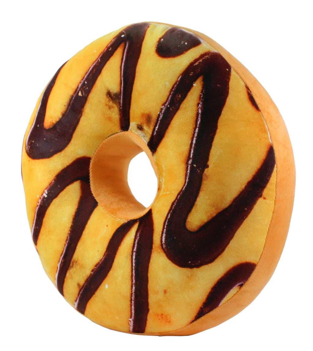 Yellow Maple Chocolate Donut Soft Cushion Pillow Plush Toy Seat Pad I59578