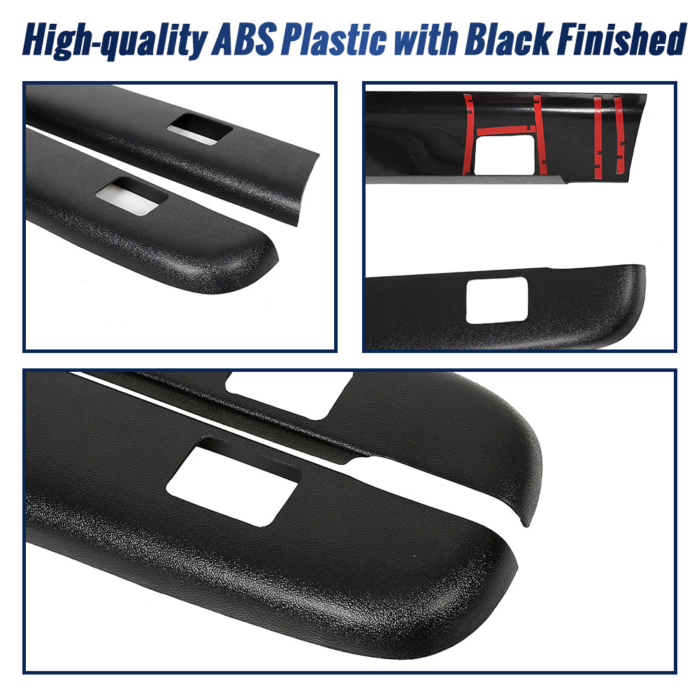 Black Bed Rail Caps with Stake Holes V923675