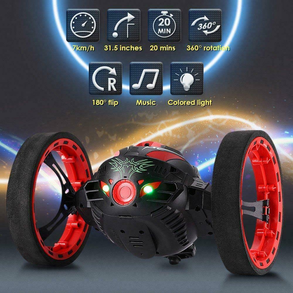 2.4GHz Wireless Remote Control Bounce Car (Black) A893