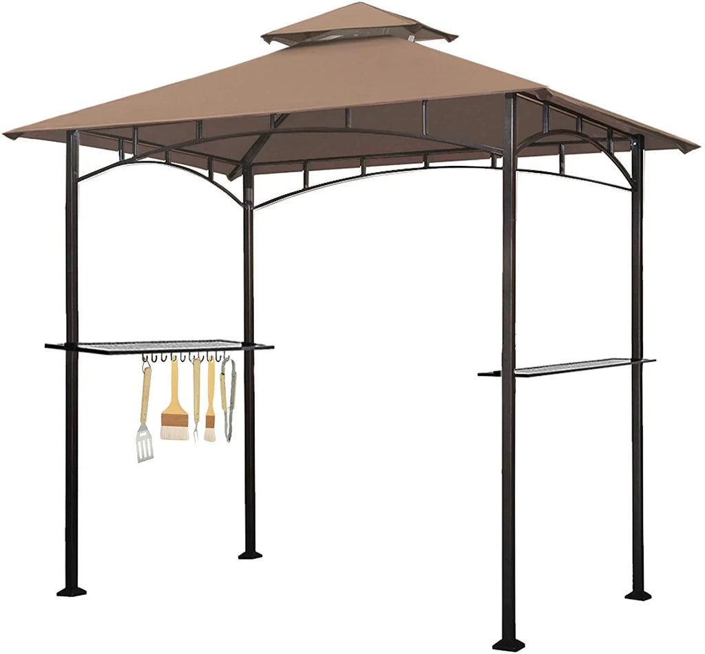 5x8 Grill Gazebo Double Tier BBQ Canopy G193