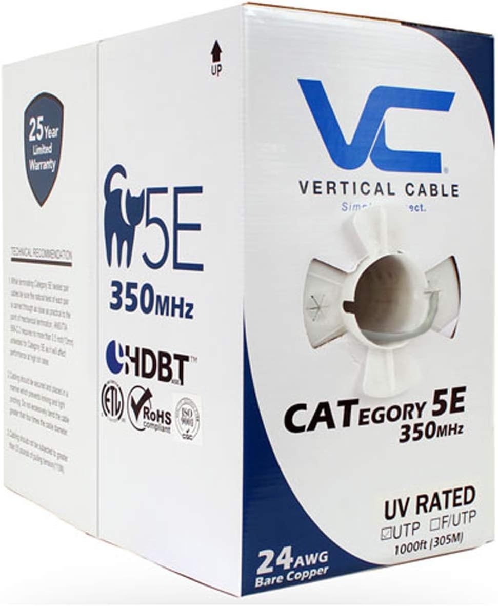 1000ft Bulk Cat5e Ethernet Cable U71627